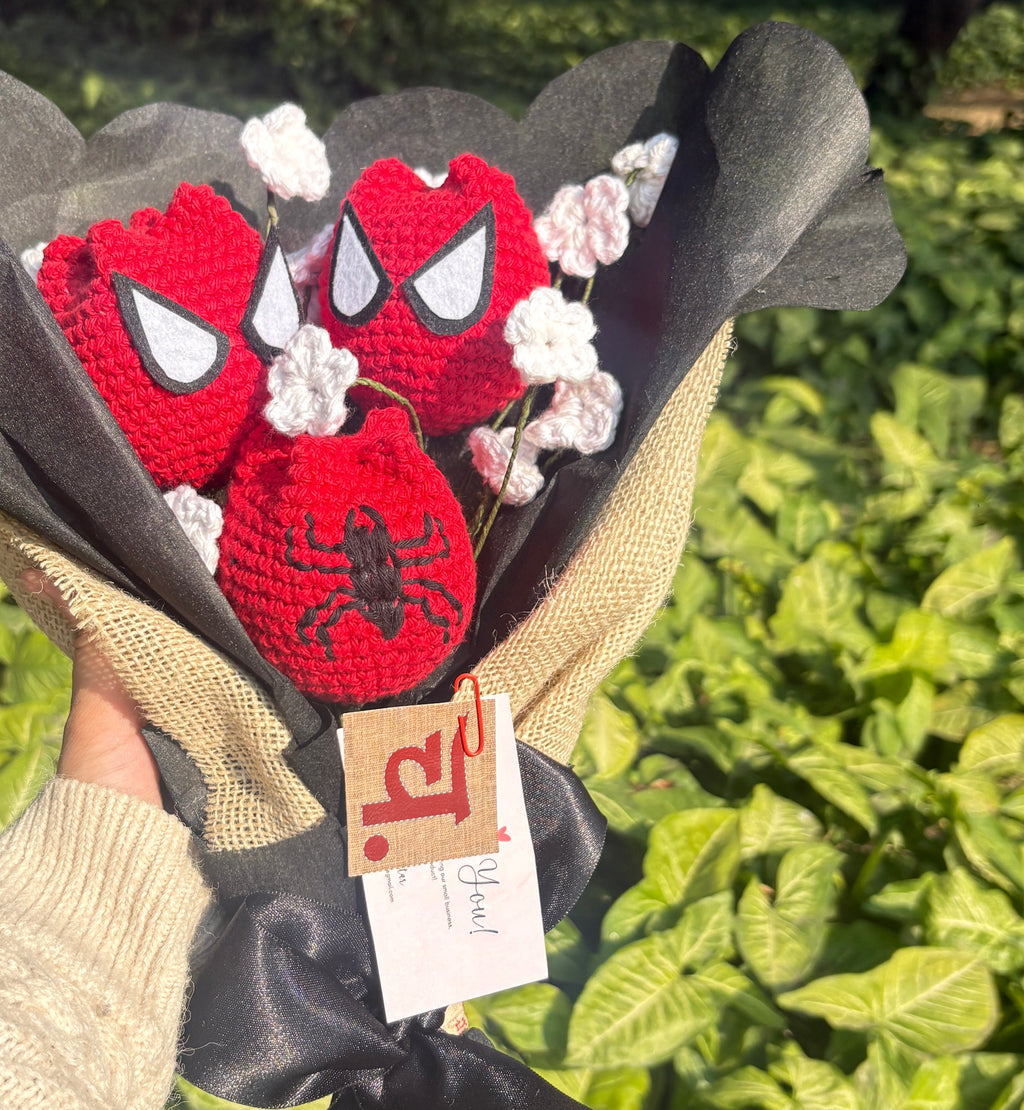 Spiderman Crochet Bouquet