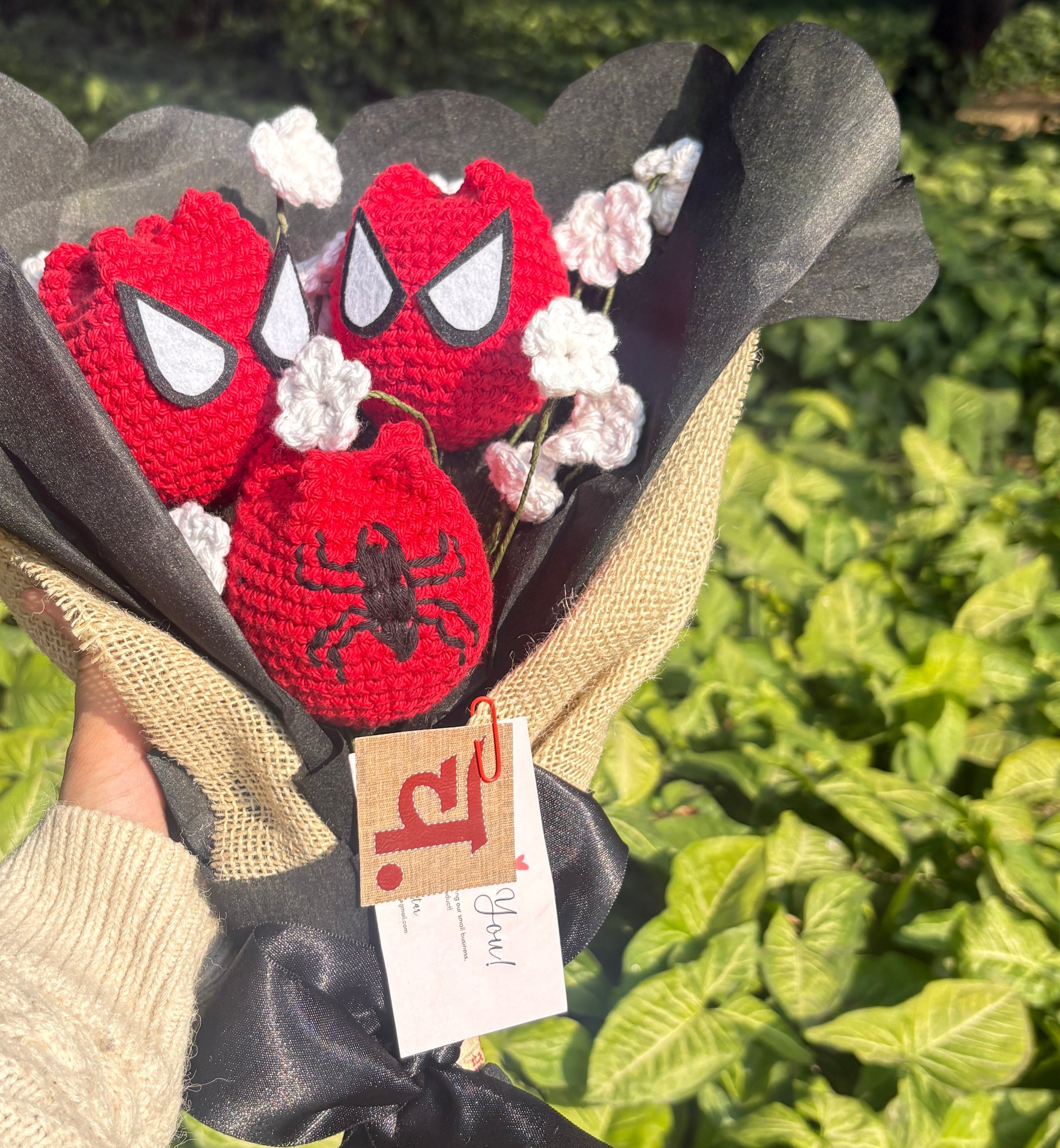 Spiderman Crochet Bouquet