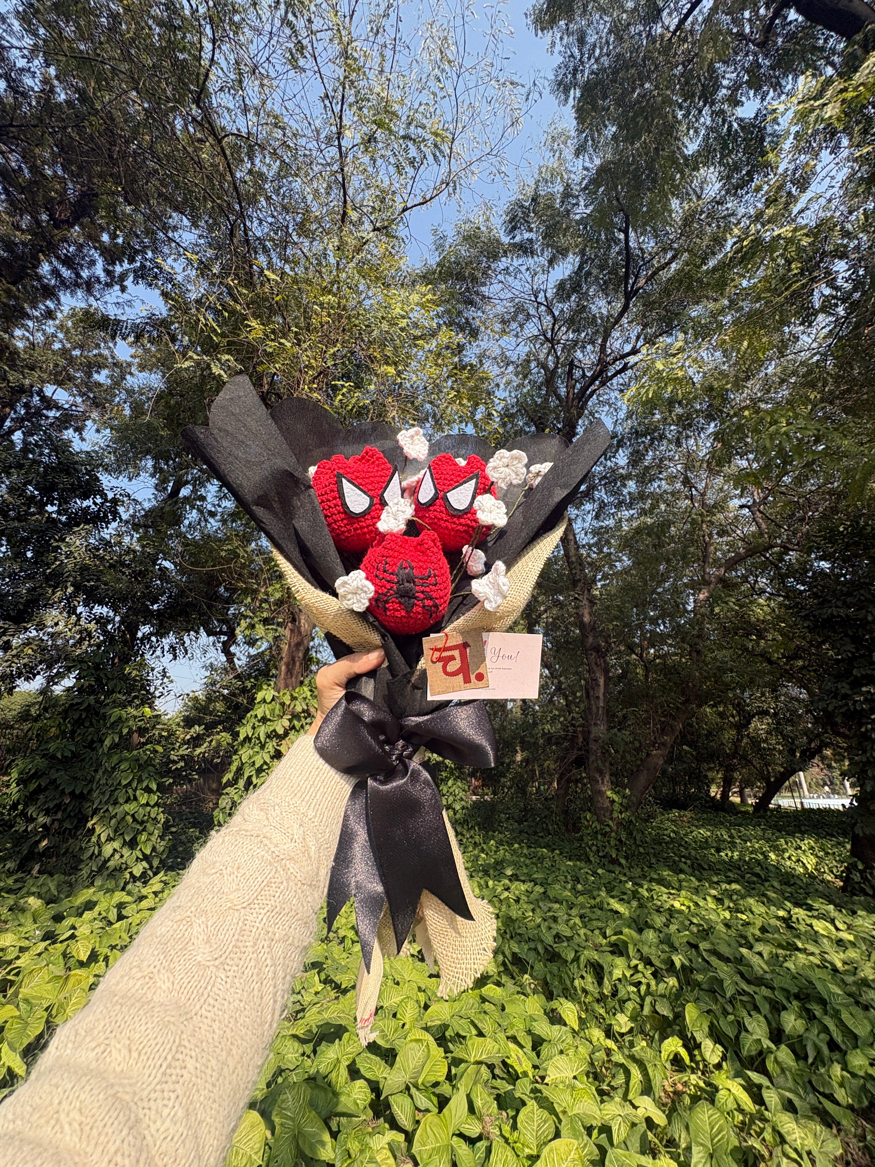 Spiderman Crochet Bouquet