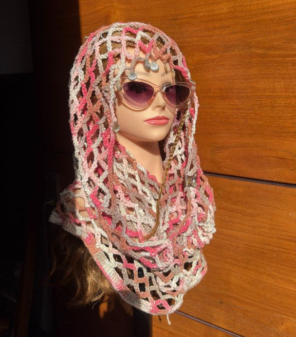 Pink Tide Rave Hood